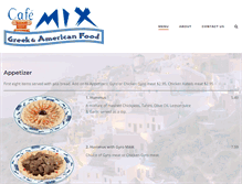 Tablet Screenshot of greekcafemix.com